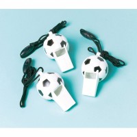 12 Fußball Game Time Trillerpfeifen
