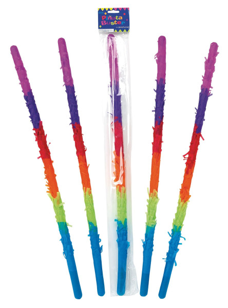 Regenbogen Piñata Schlagstock 80cm