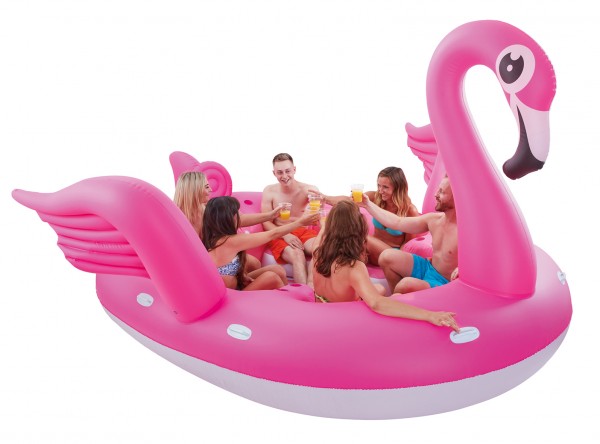 XXL Flamingo Badeinsel 3,7 x 3,35 x 2m