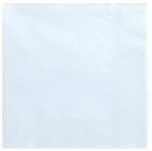 20 Servietten Scarlett eisblau 33cm