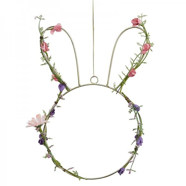 Osterhase Blumen Hänger 32cm
