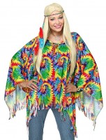 70er Jahre Hippie Poncho für Damen