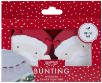 Vorschau: Weihnachtsmann Girlande 2m