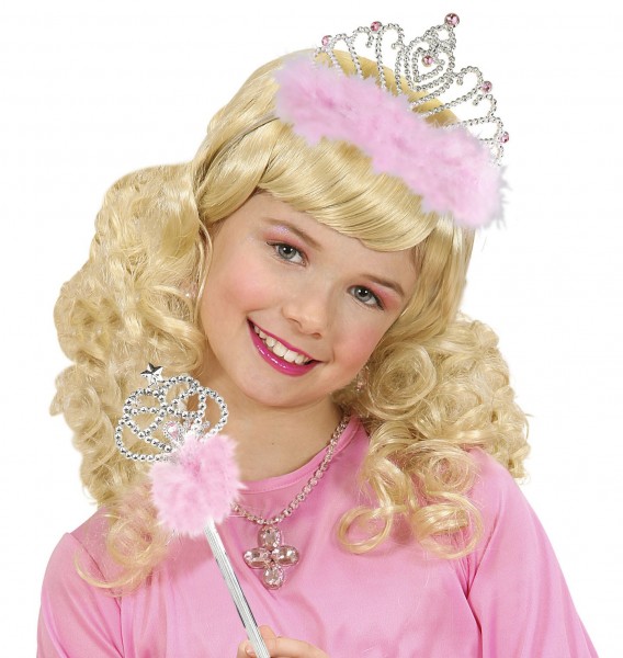 Diadem mit Rosanen Federn und Diamanten 3