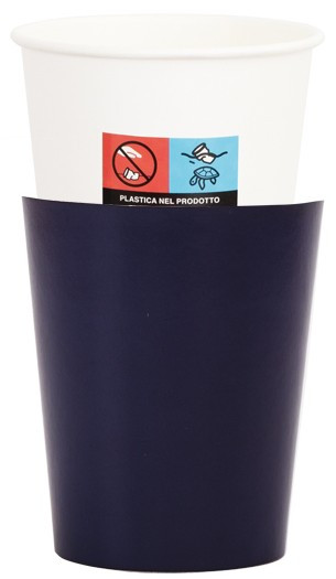 8 Deep Blue Passion Pappbecher