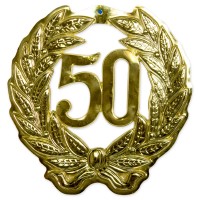 Goldene Hochzeit 50 Jahre Schild 42cm