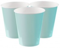 14 Minttürkise Pappbecher Boleo 270ml