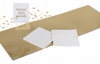 Vorschau: Golden Glamour Servierplatte Deko-Set