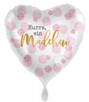 Hurra ein Mädchen Folienballon 71cm