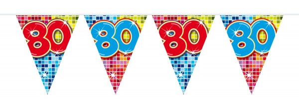 Wimpelkette Discofever 80