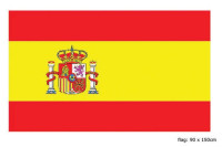 Spanien Fan Flagge 150 x 90cm