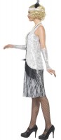 Graziles Silbernes Charleston Kleid