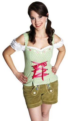 Hellbraune Rosi Damen Lederhose