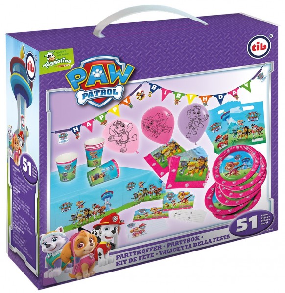 Paw Patrol Friends Partykoffer Skye 51-teilig