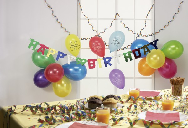 Bunte Happy Birthday Girlande Celebration Day 152cm