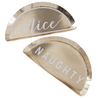 8 Goldene Weihnacht Naughty & Nice Teller