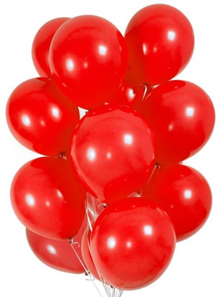 30 Ballons in Rot 23cm
