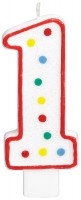 Tortenkerze Charly Zahl 1