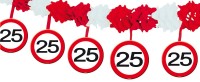 Verkehrsschild 25 Girlande 4m