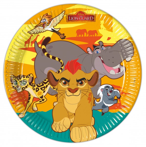 8 Die Garde Der Löwen Safari Life Pappteller 23cm
