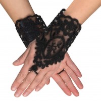 Barock Handschuhe in Samtoptik