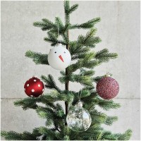 Vorschau: Schneemann Glaskugel 8cm