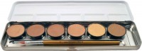 Hautfarben Schmink Palette 6 Farben