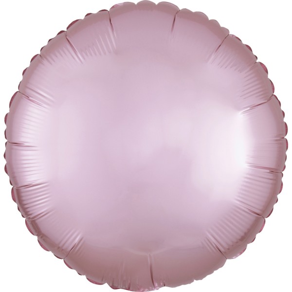 Edler Satin Folienballon pastellrosa 43cm
