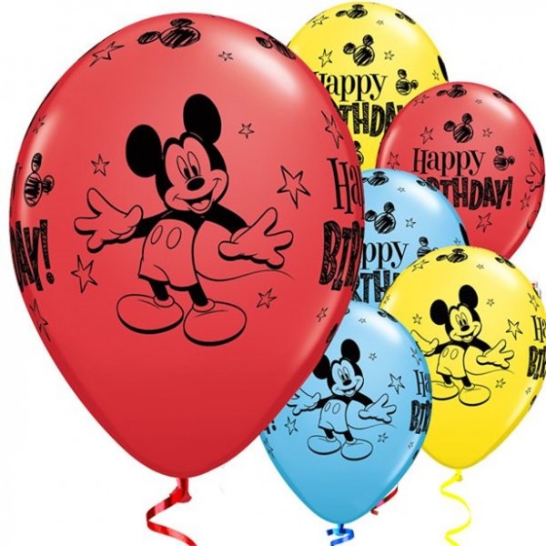25 Mickeys Birthday Party Luftballons 28cm