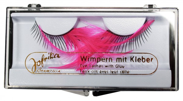 Riesen Feder Wimpern Pink