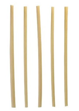 250 Bio Trinkhalme aus Stroh 15cm