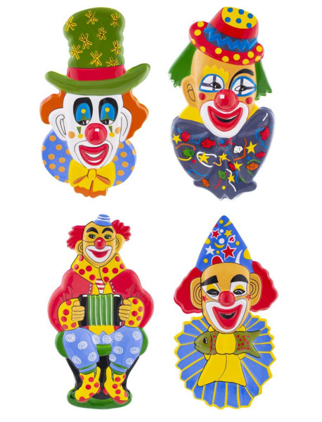 Wanddeko Lustige Clowns