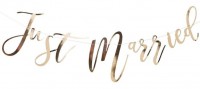 Golden Wedding Just married Girlande 1,5m