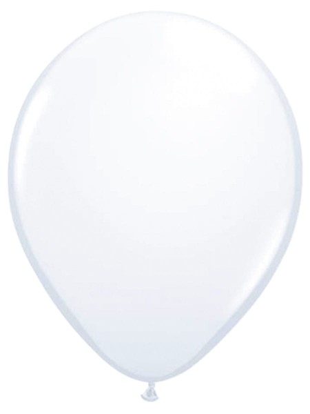 10 Weiße Luftballons Helene 30cm