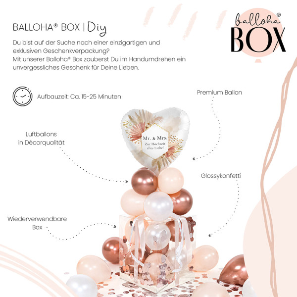 Balloha Geschenkbox DIY Bohemian Florals Wedding XL 3