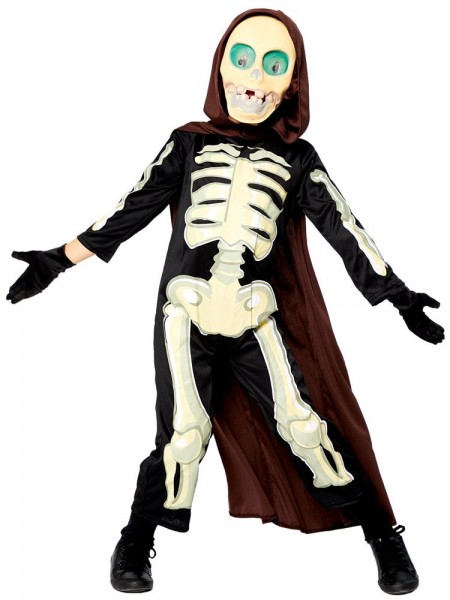 Crazy Grim Reaper Skelett Kostüm für Kinder