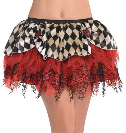 Harlekin Horror Clown Röckchen für Damen