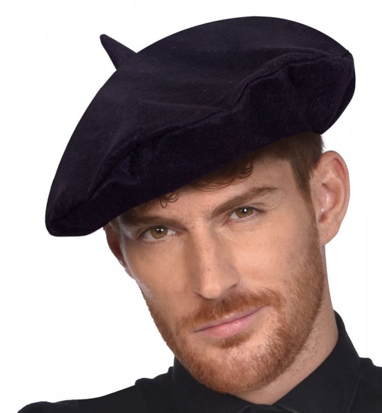 Schwarze Baskenmütze Pierre