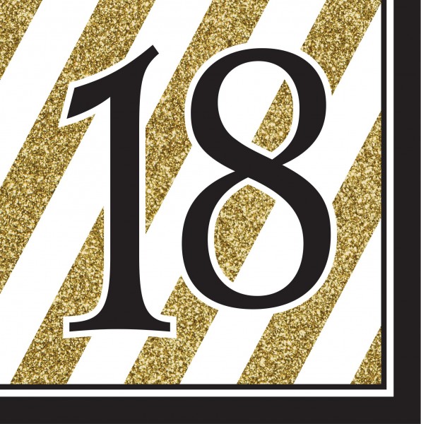 16 Magical 18th Birthday Servietten 33cm