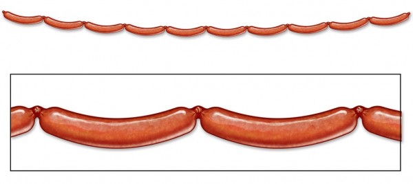 Bratwurst Oktoberfest Girlande 240 cm