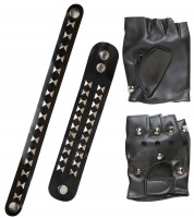 Nieten Leder Punk Set