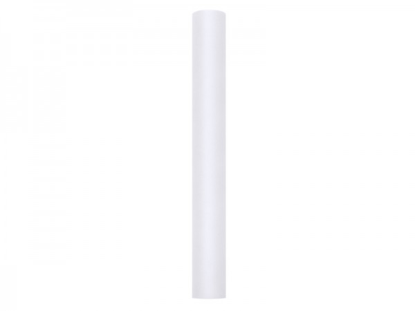 Weißer Tüll Tischläufer 50cm x 9m 2