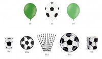 Vorschau: Fußball Partyset Kick it 60-teilig