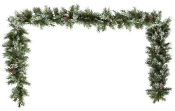 Rustikale Weihnacht Tannengirlande 2,7m