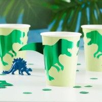 8 Roarsome Dino Pappbecher 266ml