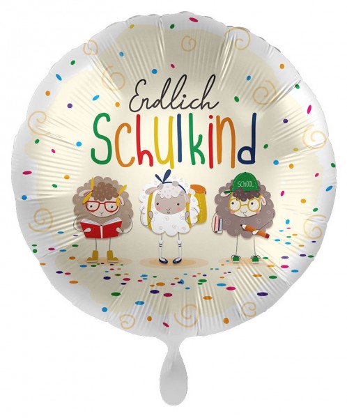 Endlich Schulkind Schäfchen Ballon 43cm