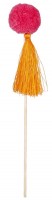 6 Lama Zirkus Bommel Sticks 18cm