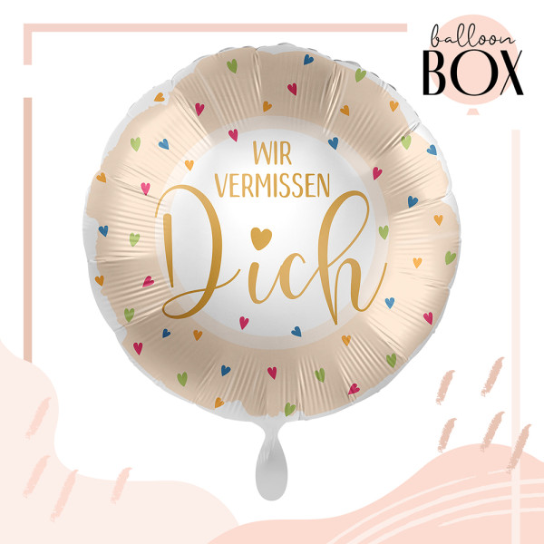 Balloha Geschenkbox DIY Wir vermissen Dich XL
