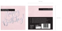 Vorschau: 20 Rosa Birthday Servietten 33cm