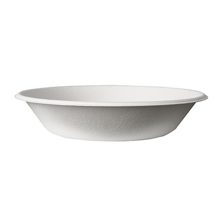 50 Zuckerrohr Schalen Tosca weiß 19cm
